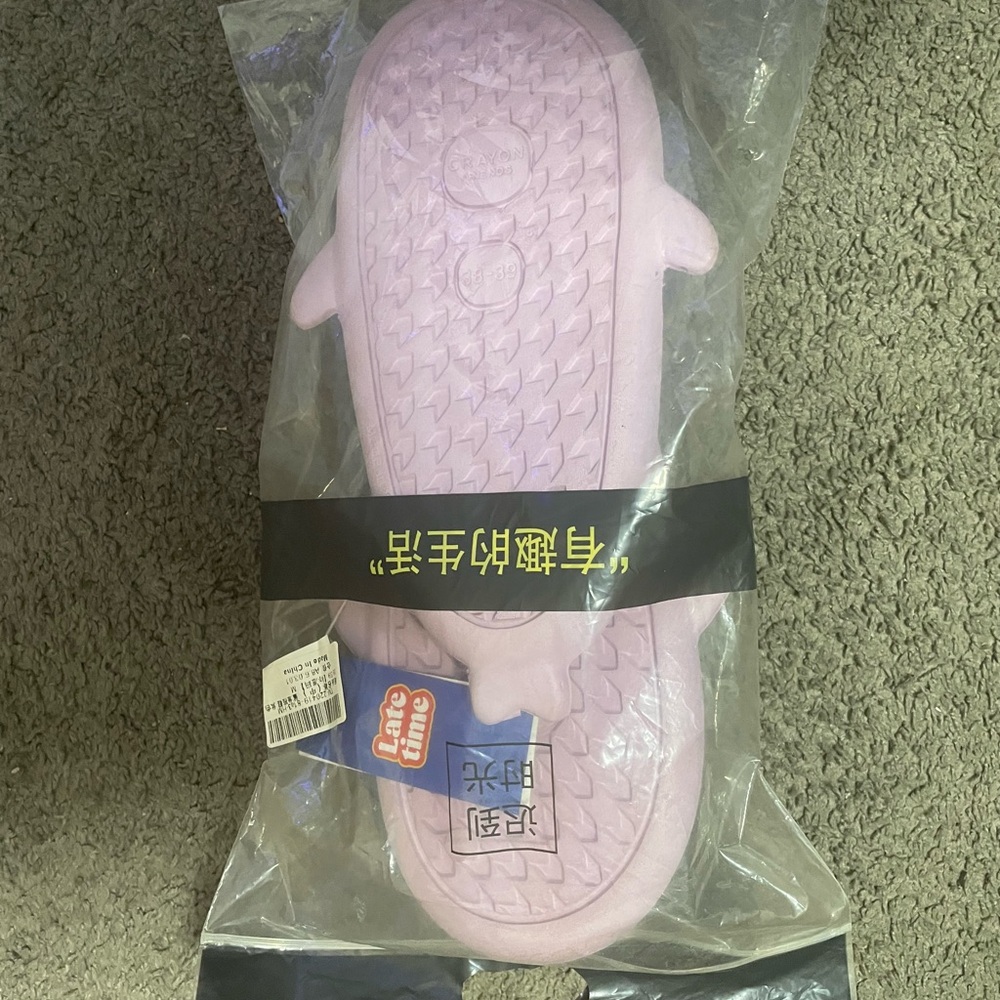 Pink shark slides
